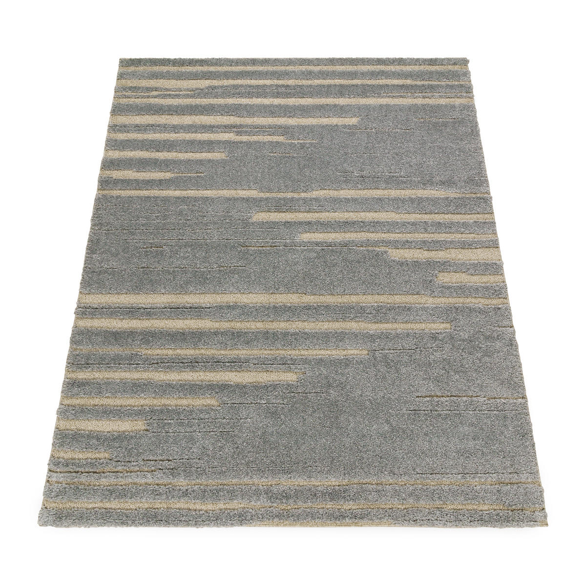 HOCHFLORTEPPICH 60/100 cm Genua 742 - Grau, Textil (60/100cm) - Paco Home