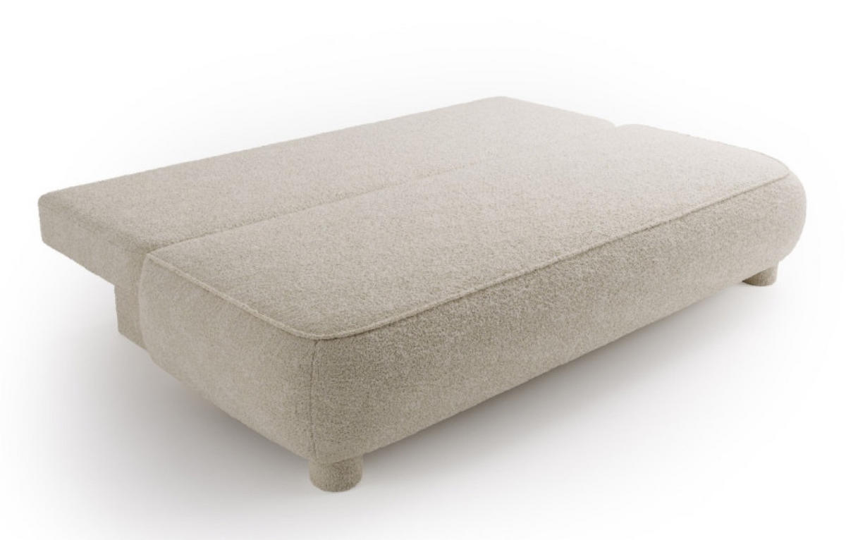 SITZMÖBEL Beige MAJA Mit Schlaffunktion Bouclé - Beige, Textil (209/96/96cm) - Sepro Meble