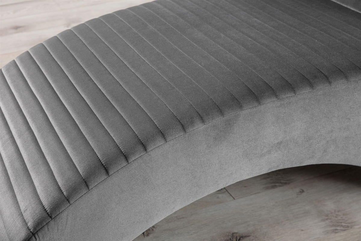 RELAXLIEGE Abramo In Kronos - Dunkelgrau, Holzwerkstoff/Textil (73/80/170cm) - Fun Möbel