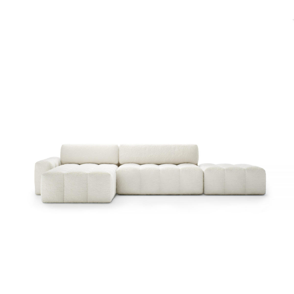 ECKSOFA mit Schlaffunktion Liptitz La, Creme - Creme, Textil (100/363cm) - Fedve