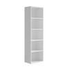 BÜCHERREGAL Bob Weiß 40 x 132 cm mit 5 Fächern - Weiß, Holzwerkstoff (40/132/24cm) - Vicco