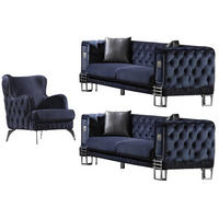 SITZGARNITUR Löwe Anthrazit Stellvariante:2+2+1 - Anthrazit, Holz (170/82/95cm) - Villa Möbel