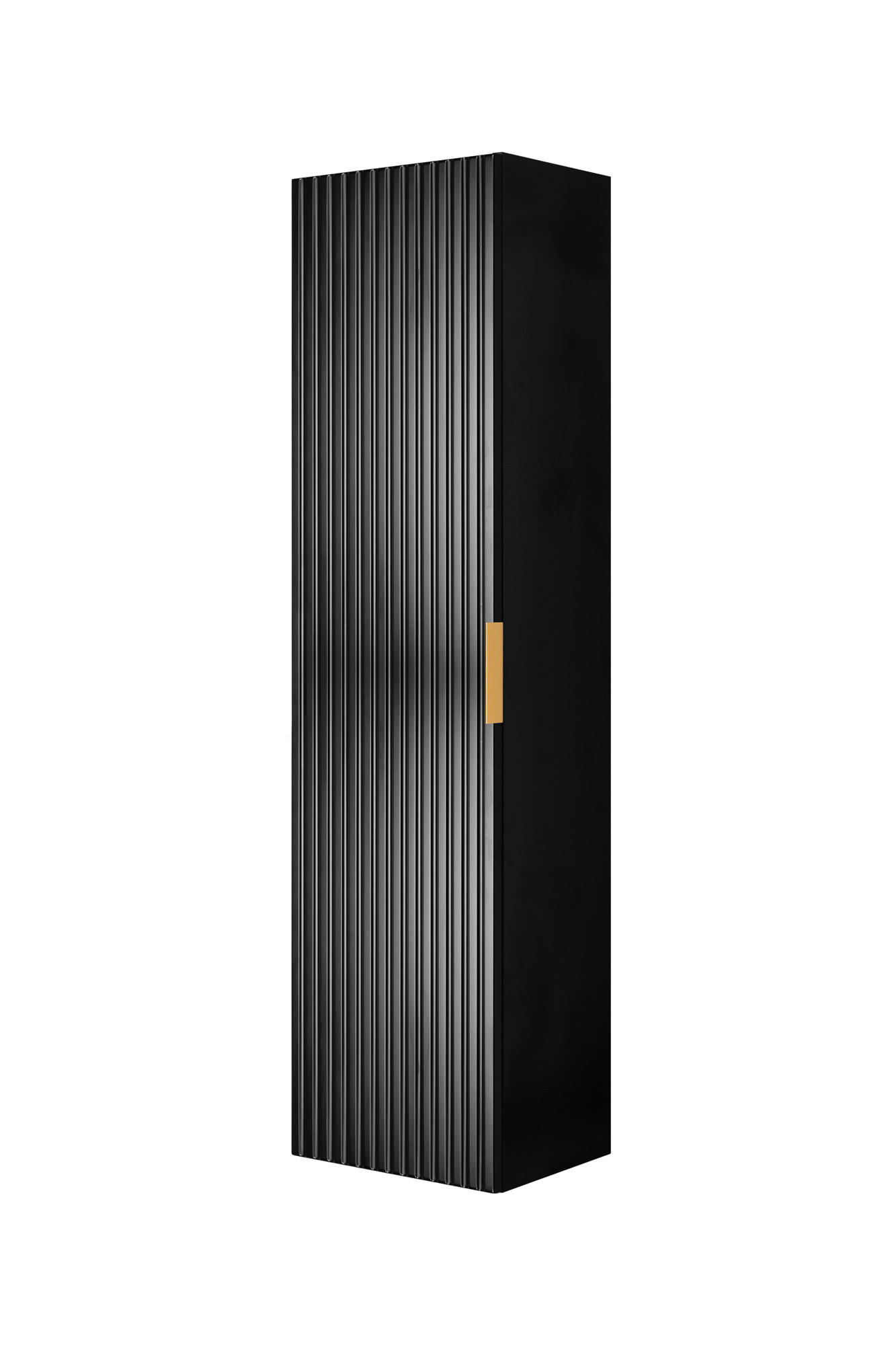 HÄNGESCHRANK Schwarz matt 35/136/27 cm - Schwarz, Holzwerkstoff (35/136/27cm) - Rodan