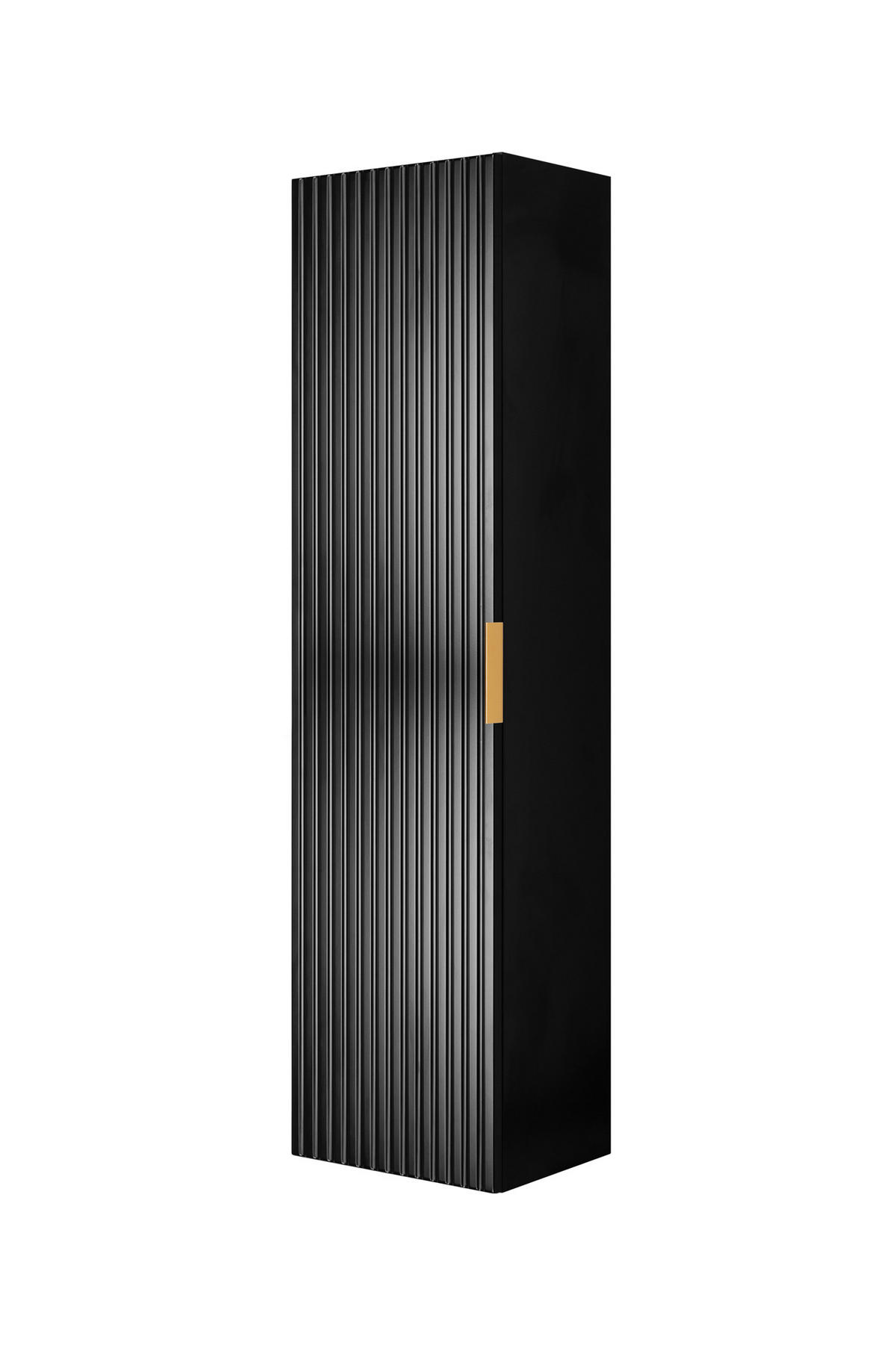 HÄNGESCHRANK Schwarz matt 35/136/27 cm - Schwarz, Holzwerkstoff (35/136/27cm) - Rodan