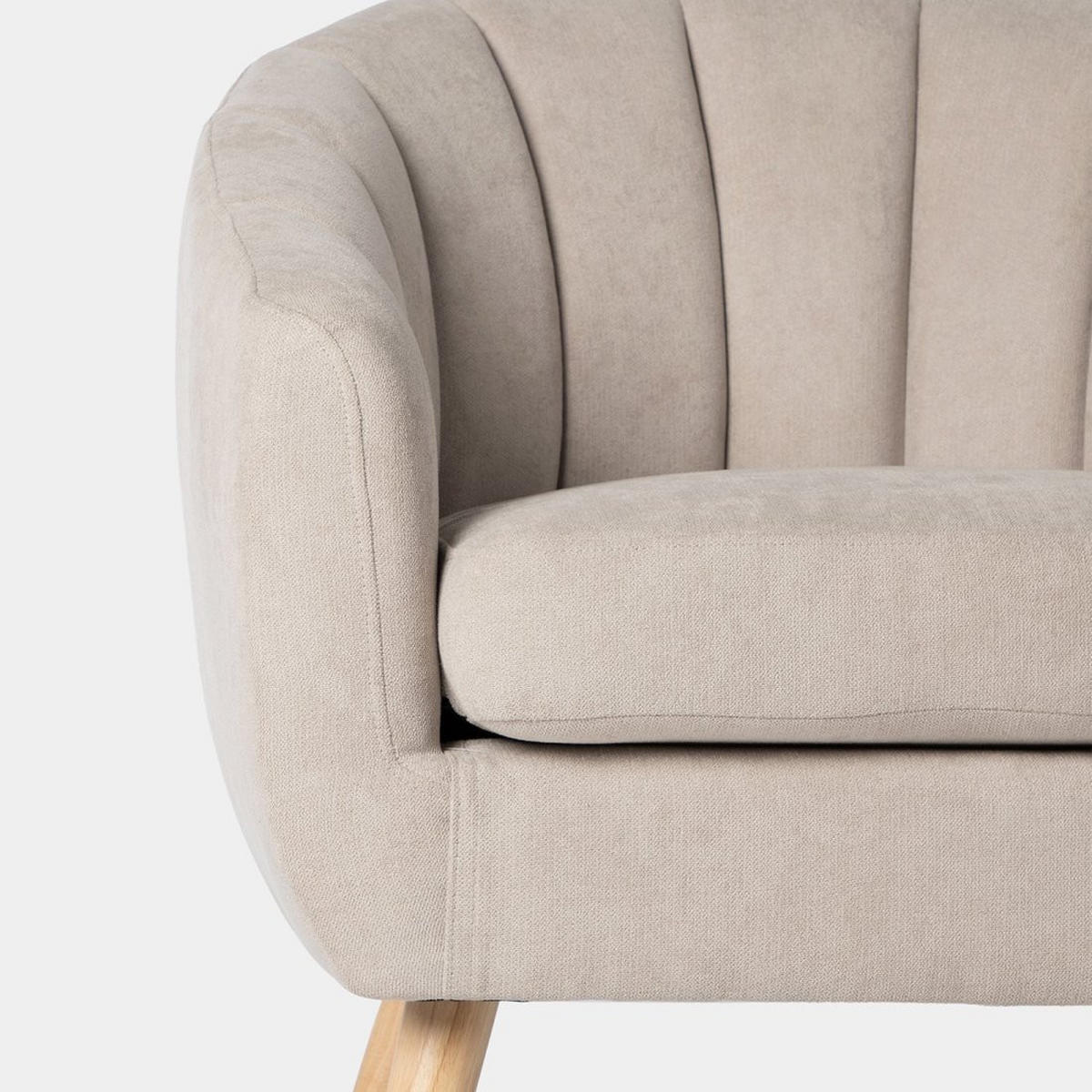 LESESESSEL MILER Beige 75 cm x 75 cm - Beige, Textil (75/75/70cm) - Klast Home