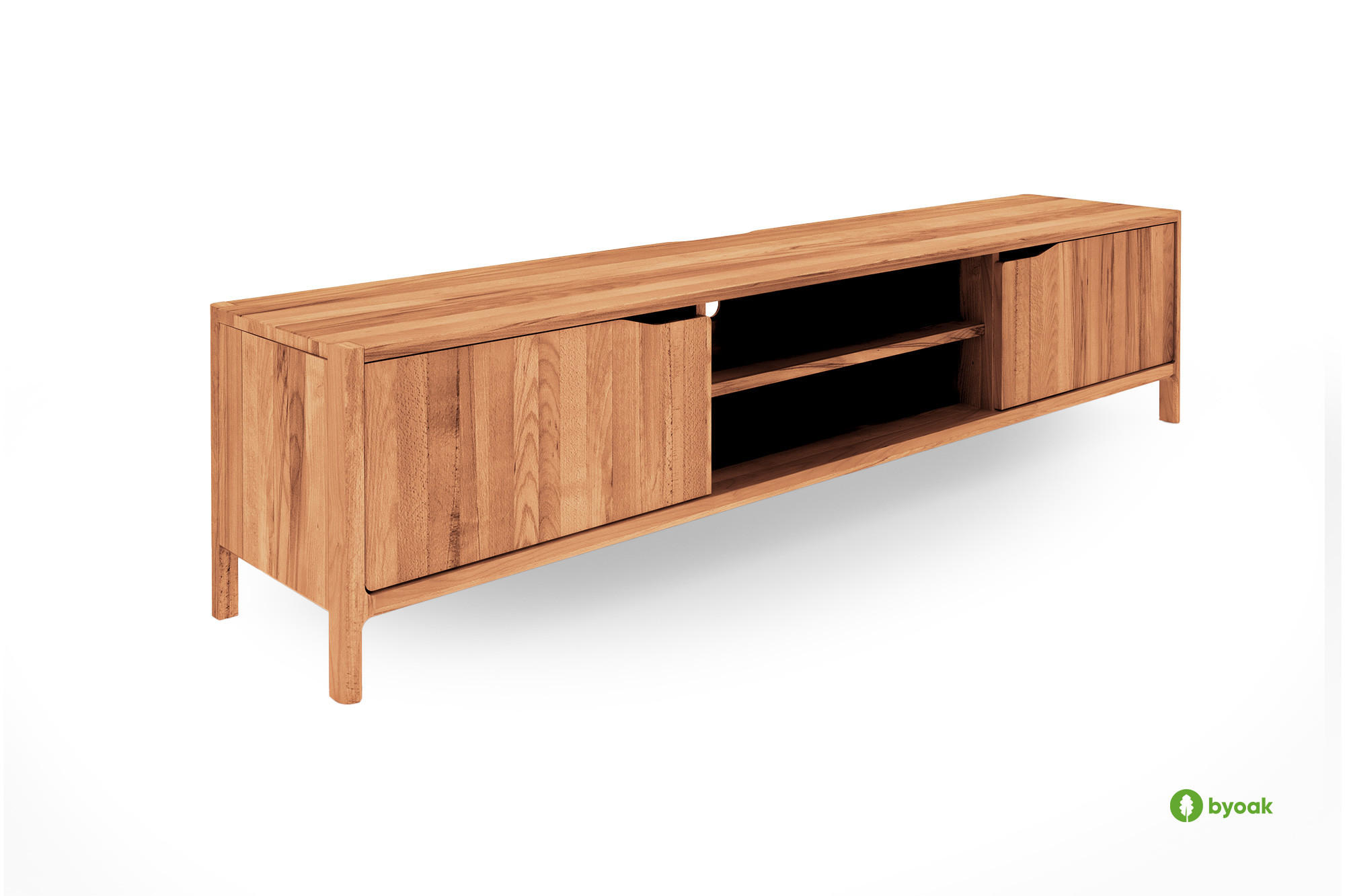 TV-SCHRANK PAUL Kernbuche - Kernbuche, Holz (200/48/50cm) - byoak