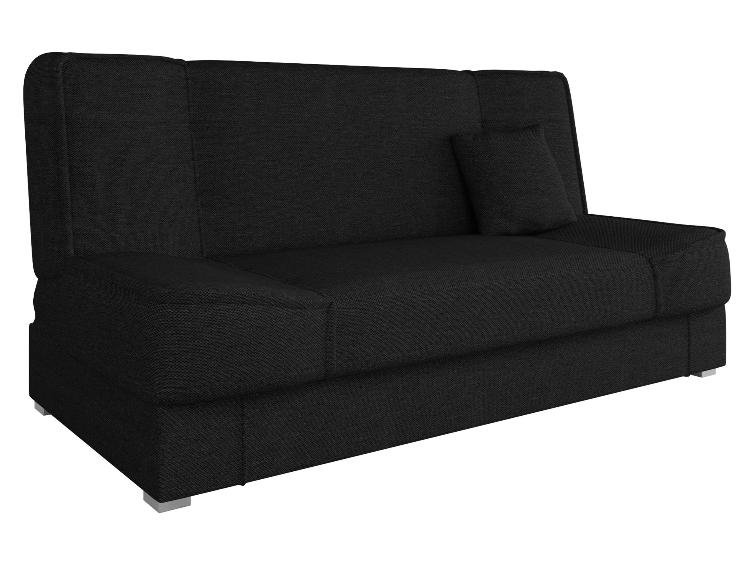 CANAPEA EXTENSIBILA Gabi - argintiu/negru, material plastic/material textil (175/80/80cm) - MIRJAN24