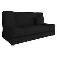 CANAPEA EXTENSIBILA Gabi - argintiu/negru, material plastic/material textil (175/80/80cm) - MIRJAN24
