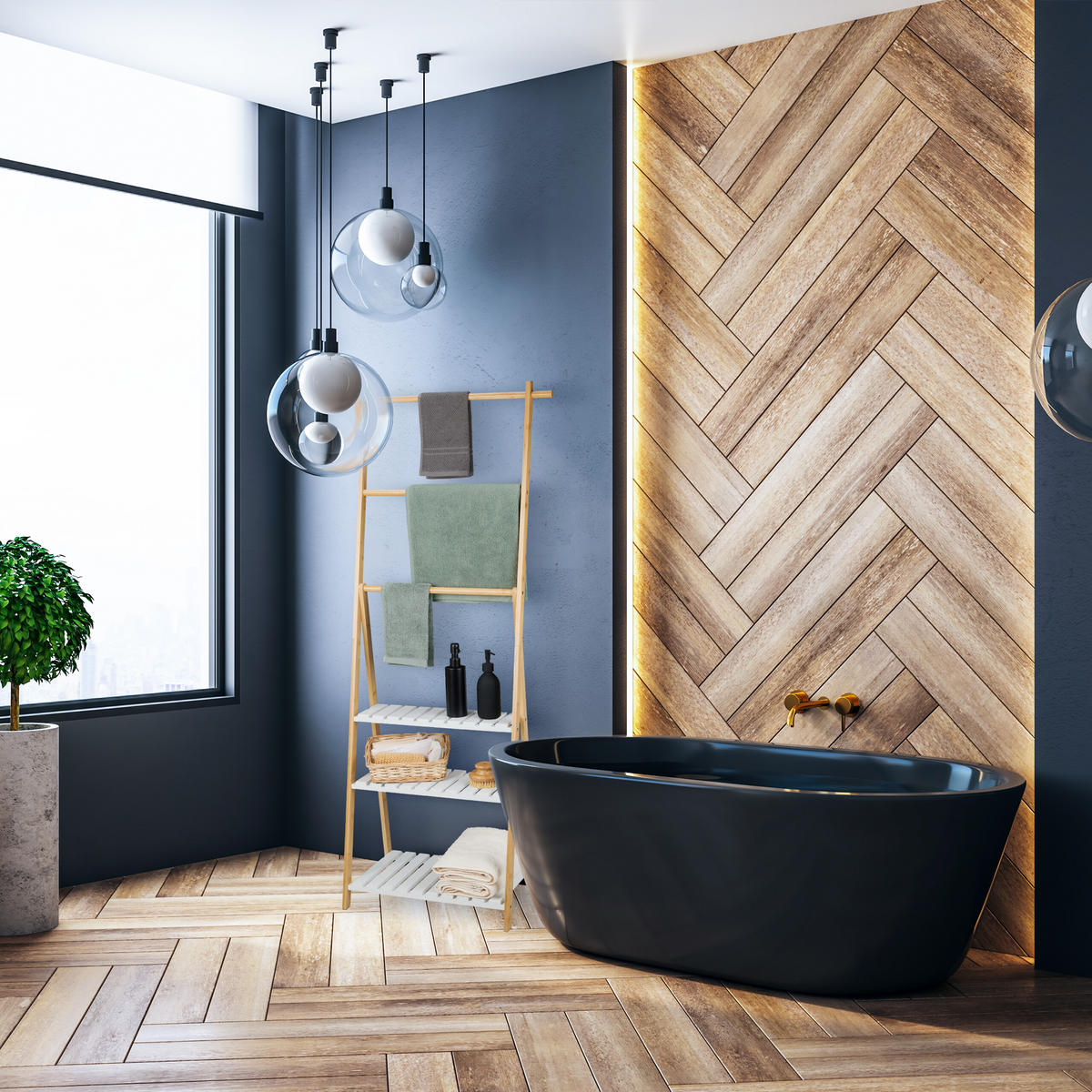 HANDTUCHSTÄNDER - Multicolor, Holz/Holzwerkstoff (64.5/151/32cm) - Relaxdays