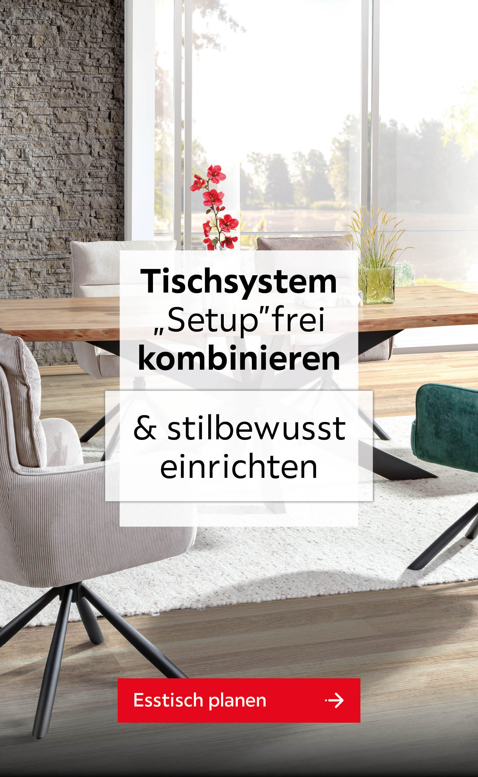 Tischsysteme"Setup" frei kombinieren & stilbewusst einrichten