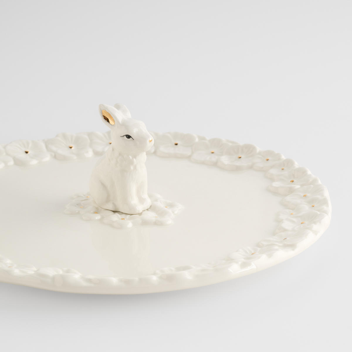 SERVIERTELLER Bellissima - Weiß, Stein (23.5/7.5/23.5cm) - home&you