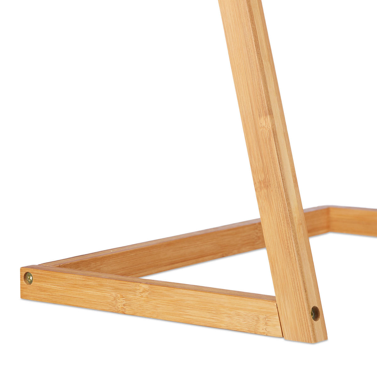 DRŽIAK na uteráky - svetlohnedá, drevo (40.5/98/28cm) - Relaxdays