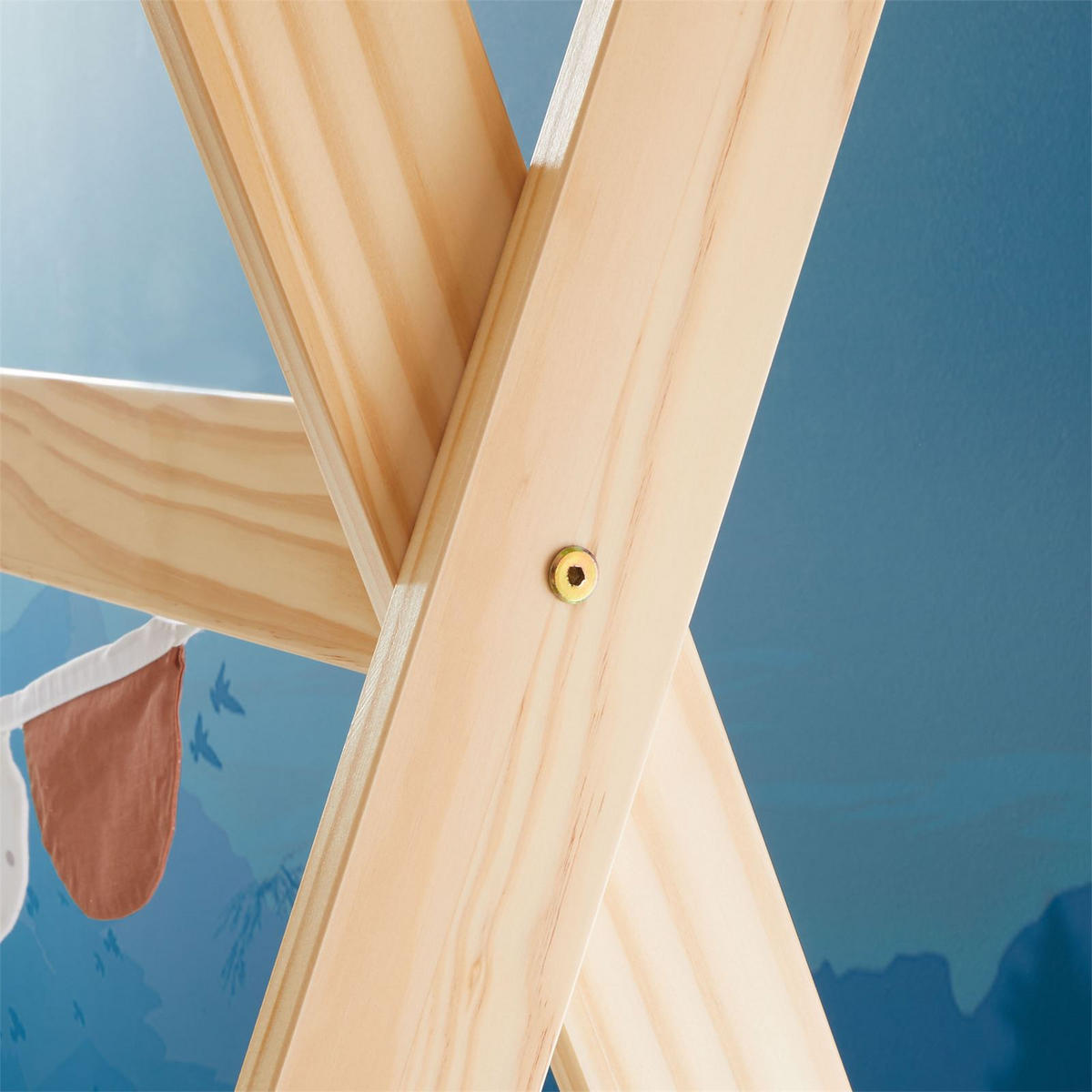 TIPIBETT ELIN 90X200 CM - Naturfarben, Holz (95/167/205cm) - IDIMEX