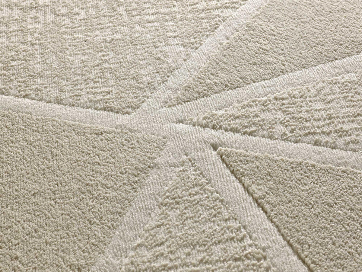 VINTAGE-TEPPICH Beige Sensation 133/190 cm - Beige/Weiß, Naturmaterialien/Textil (133/190cm) - Atticgo