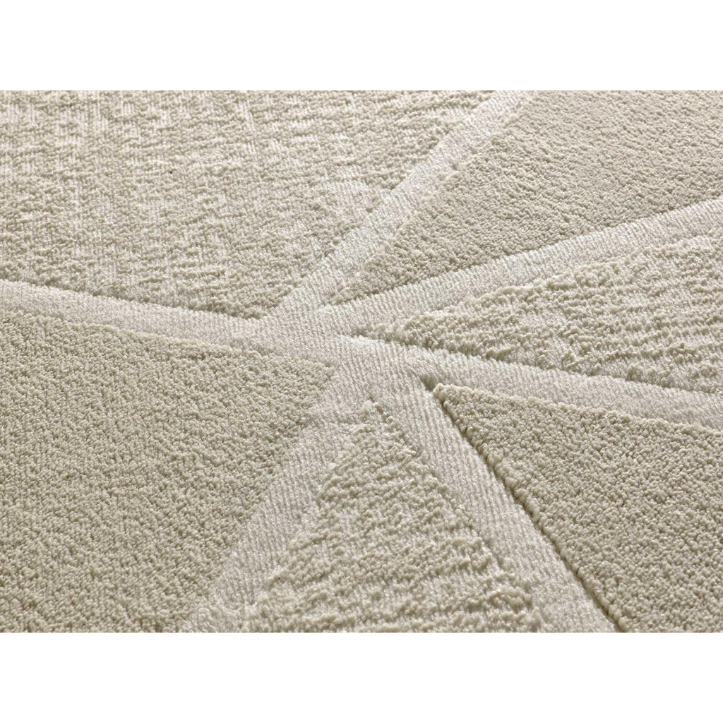 Thumbnail - Atticgo Vintage-Teppich, Weiß, Beige, Textil, Abstrakt, Rechteckig, 80x150 cm, Oeko-Tex® Standard 100, in verschiedenen ...