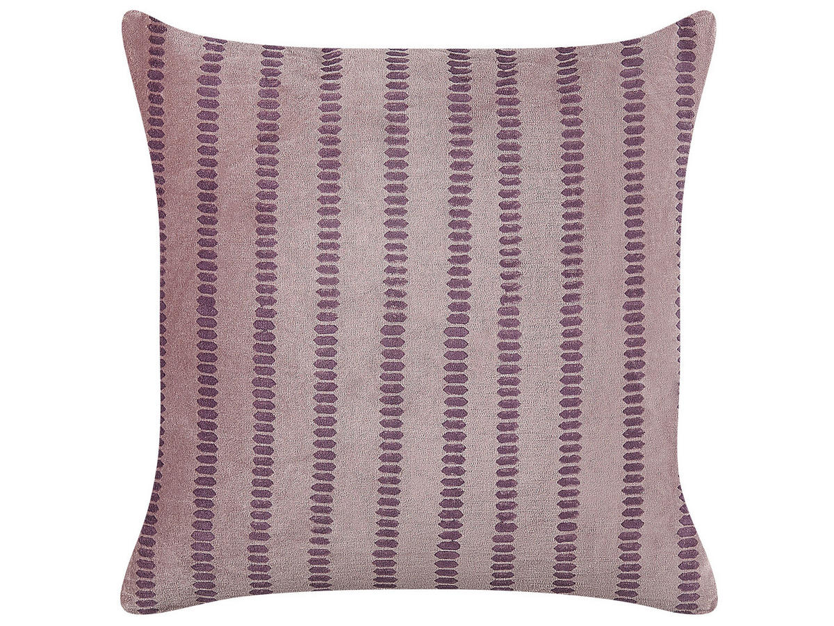 DEKOKISSEN Rosa 45/45 cm Agapanthus - Pink, Textil (45/45cm) - Beliani
