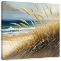 LEINWANDBILD Strand, Meeresdünen, Natur 30x30cm - Beige, Textil (30/30cm) - Feeby