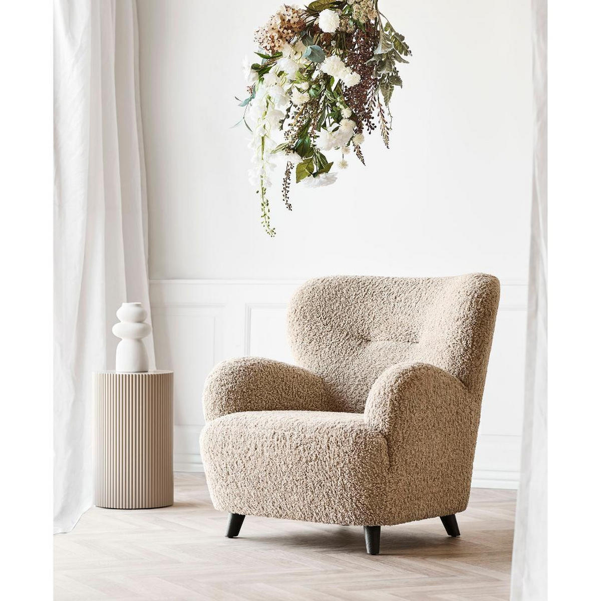 SESSEL, Disa, Braun, Polyester, 84 x 86 x 87 cm - Braun, Textil (84/87/86cm) - ebuy24