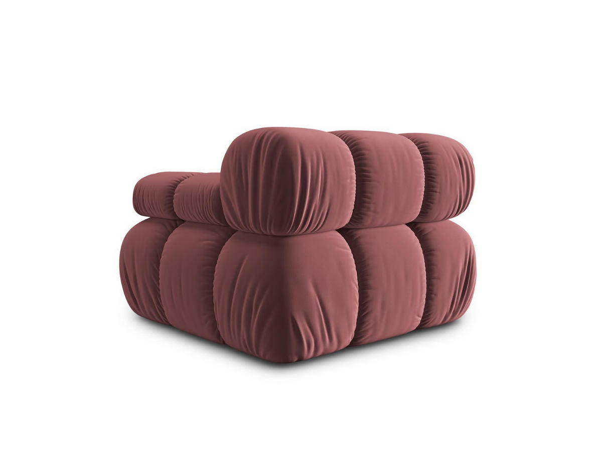 MODUL rechts Bellis aus Samt rosa - Pink, Textil (94/70/94cm) - Micadoni