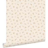 TAPETE Blumenmuster 53 cm x 10.05 m - Beige, Papier (53/0.1cm) - ESTAhome