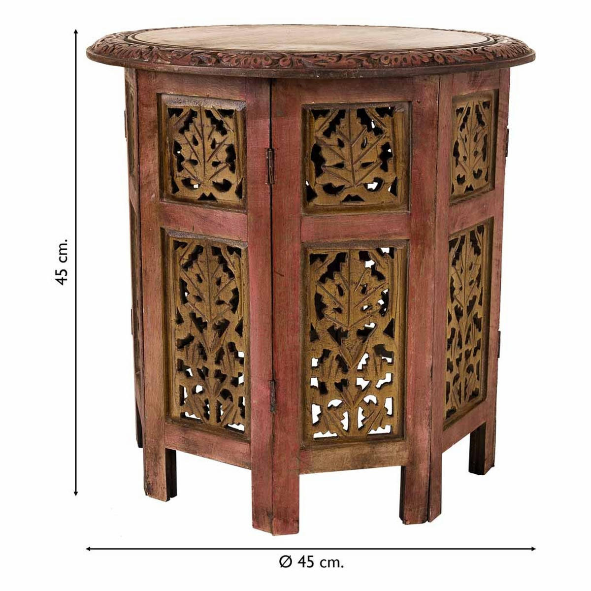 TISCH aus Holz, braun, 45cm - Braun, Holz (45/45/45cm) - Wanderlust