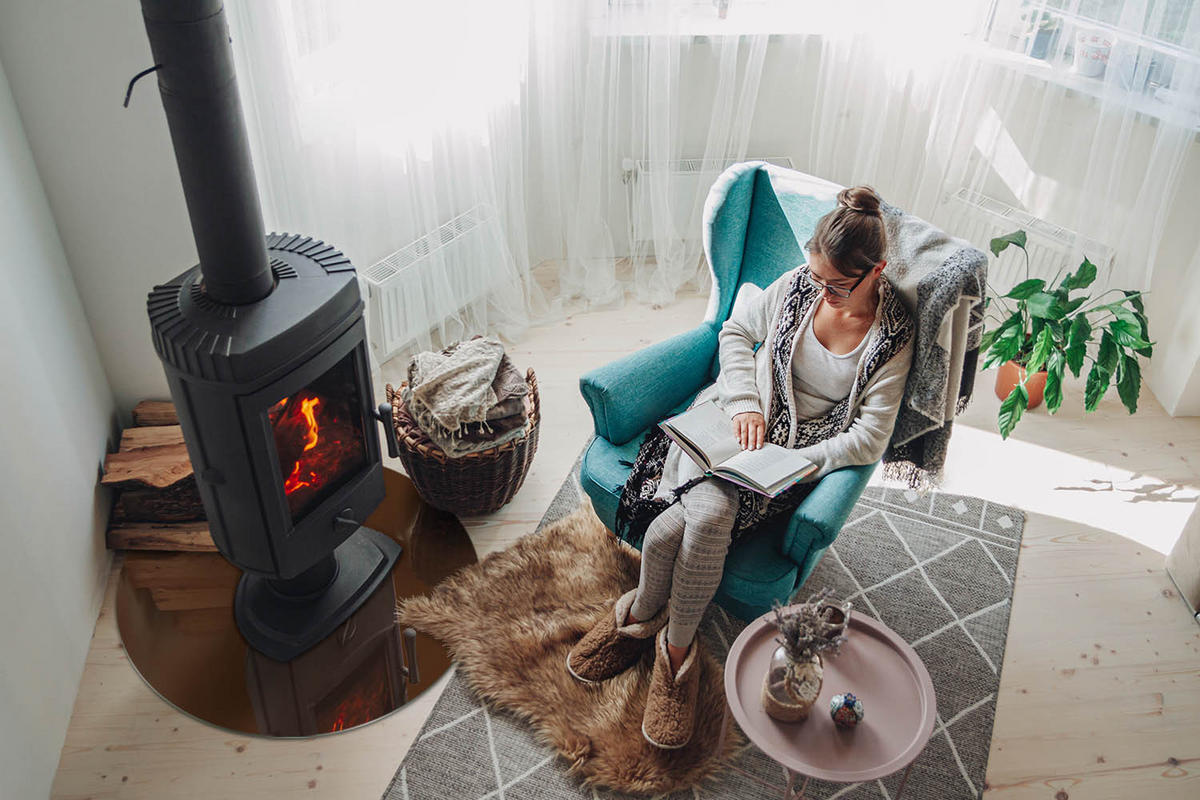 GLASPLATTE für Kamin Ø 70 cm Braun - Braun, Glas (70/70/0.4cm) - ArtPrintCave