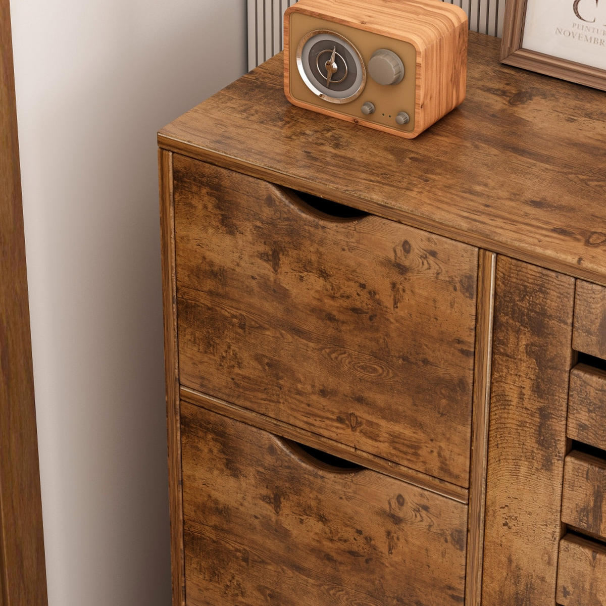 KOMMODE, braun 60/30/80cm - Braun, Holzwerkstoff (60/80/30cm)