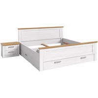 BETTANLAGE Verona Sibiu Lärche Nachbildung 245/90/209 cm - Lärchefarben, Holzwerkstoff - Xonox