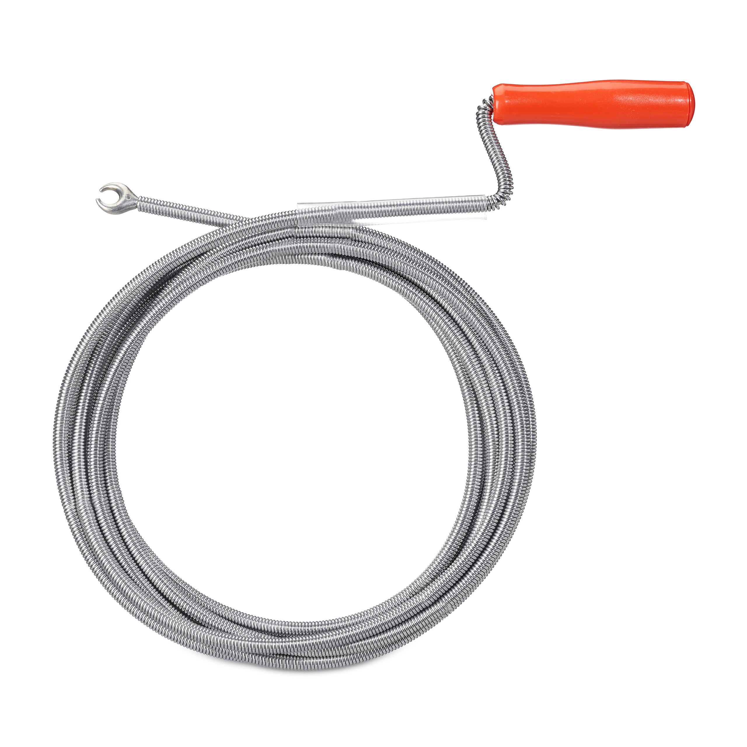 ROHRREINIGUNGSSPIRALE - Silberfarben, Kunststoff/Metall (500/7.5/2.7cm) - Relaxdays