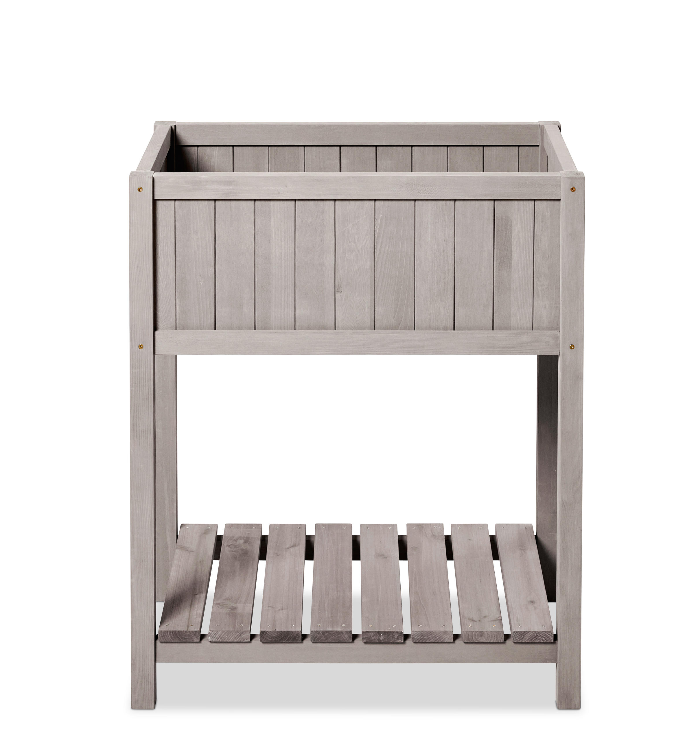 HOCHBEET GESEKE mit Ablage 75*45*85 cm - Grau, Holz (75/85/45cm)