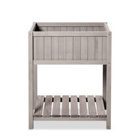 HOCHBEET GESEKE mit Ablage 75*45*85 cm - Grau, Holz (75/85/45cm)