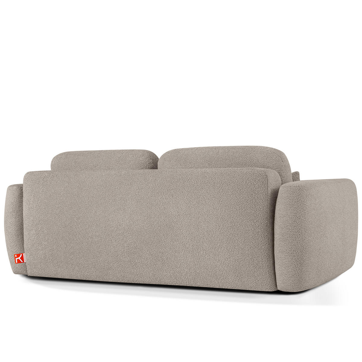 SOFA 3 ELOSA - Grau, Holz/Textil (245/85/115cm) - KONSIMO®