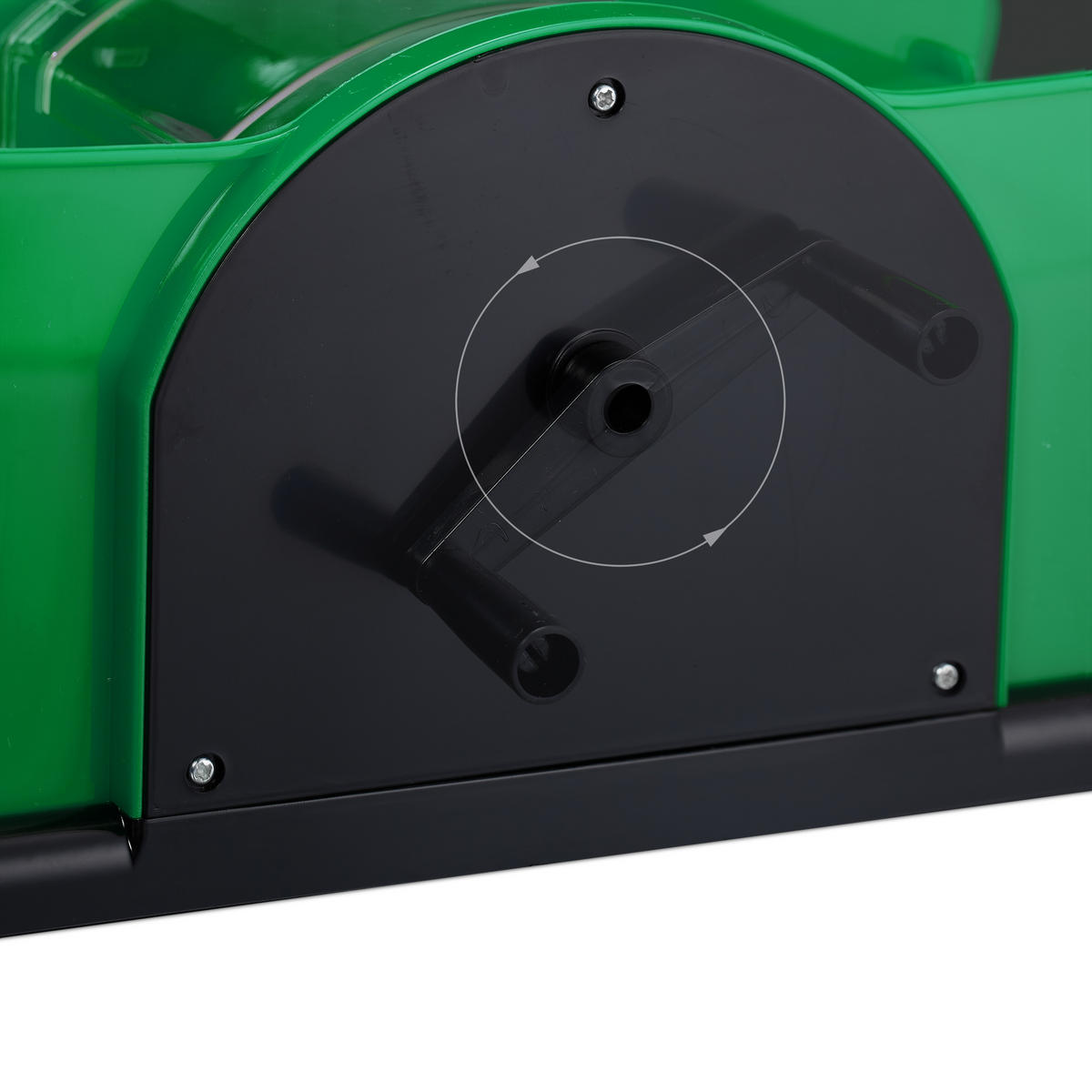 KARTENMISCHMASCHINE - Grün, Kunststoff (23/15cm) - Relaxdays