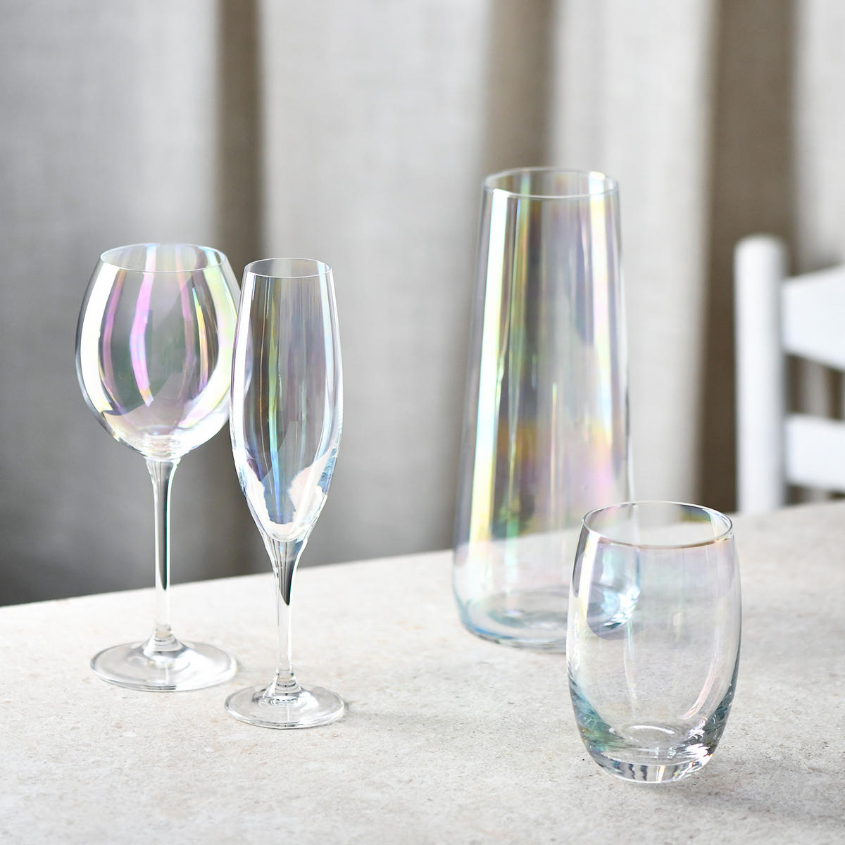 SEKTGLÄSER, 6er-Set, 210 ml - Multicolor, Glas (0.21L)