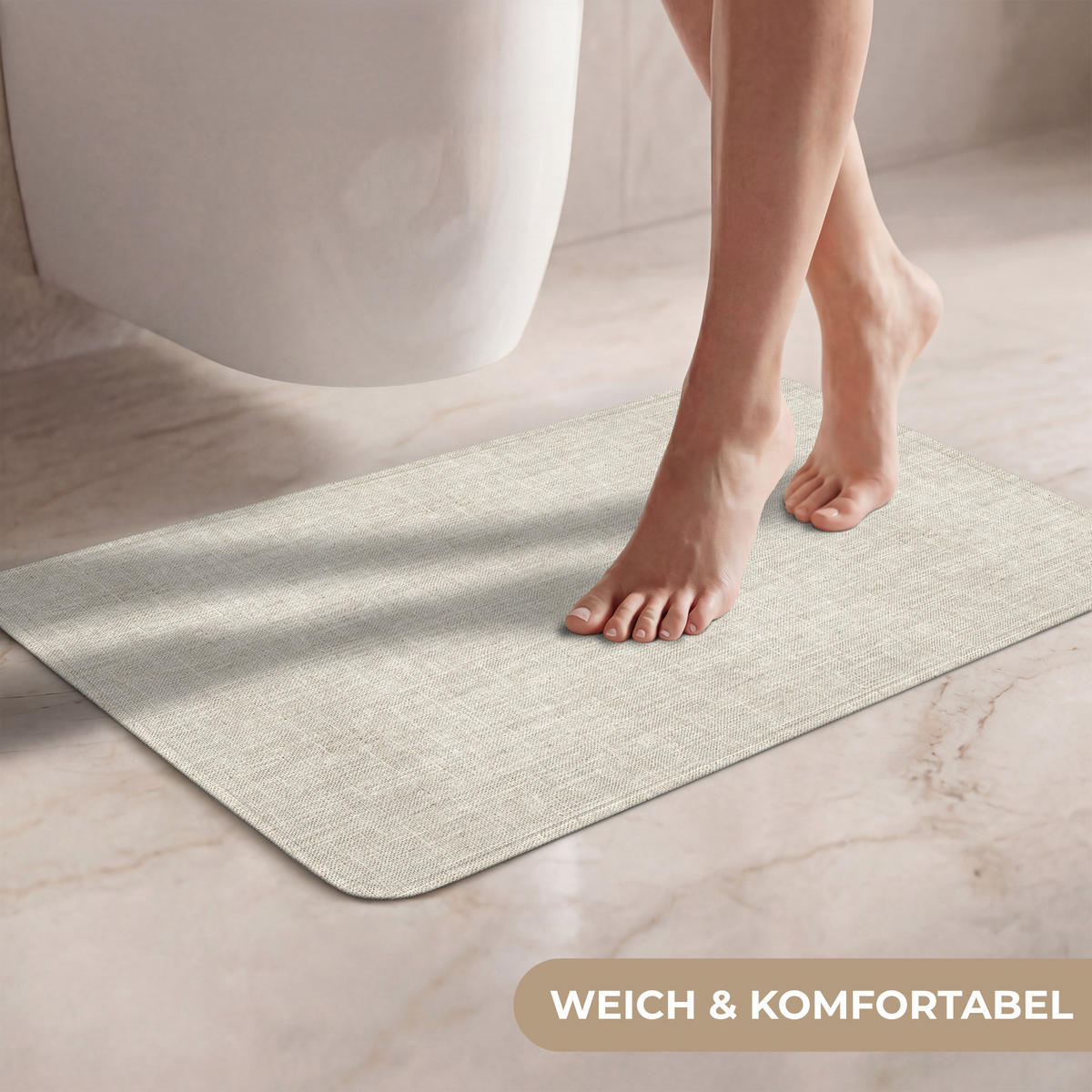 WC PŘEDLOŽKA Povlečení - Textura - Béžová 60x40 cm - béžová, textil/plast (60/1cm) - OnlyWow