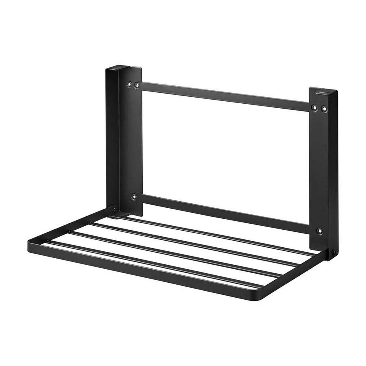 WANDKLAPPREGAL Tower 8143 Schwarz Metall 25.5/41/26.5 cm - Schwarz, Metall (41/25.5/26.5cm) - Yamazaki