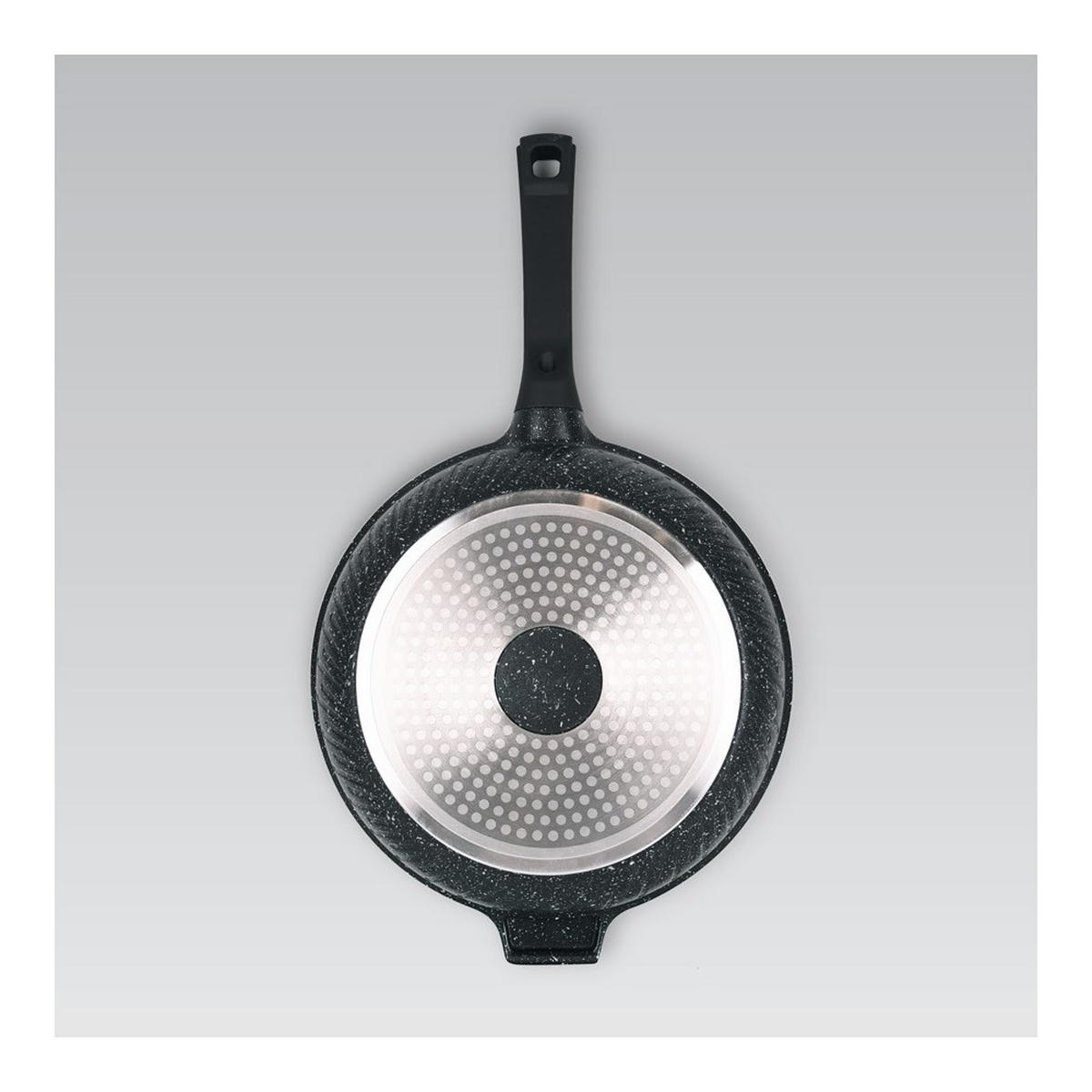 PFANNE Schwarz 47/28/8 cm MR122628 - Schwarz, Metall (28cm) - Maestro 