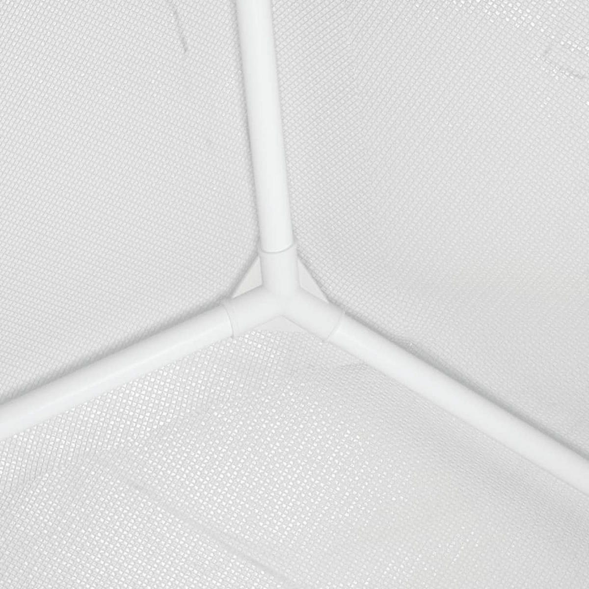 PARTYZELT 4/9 M Weiss - Weiß, Kunststoff (900/270/400cm) - vidaXL