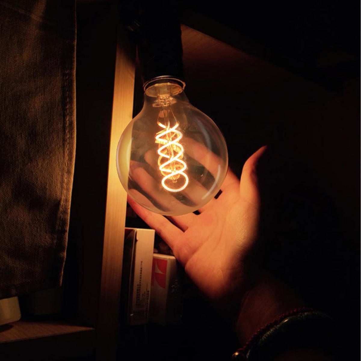 LEUCHTMITTEL Zivoltrix 9.5/9.5/13.5 cm - Braun, Glas (9.5/13.5cm) - ZMH