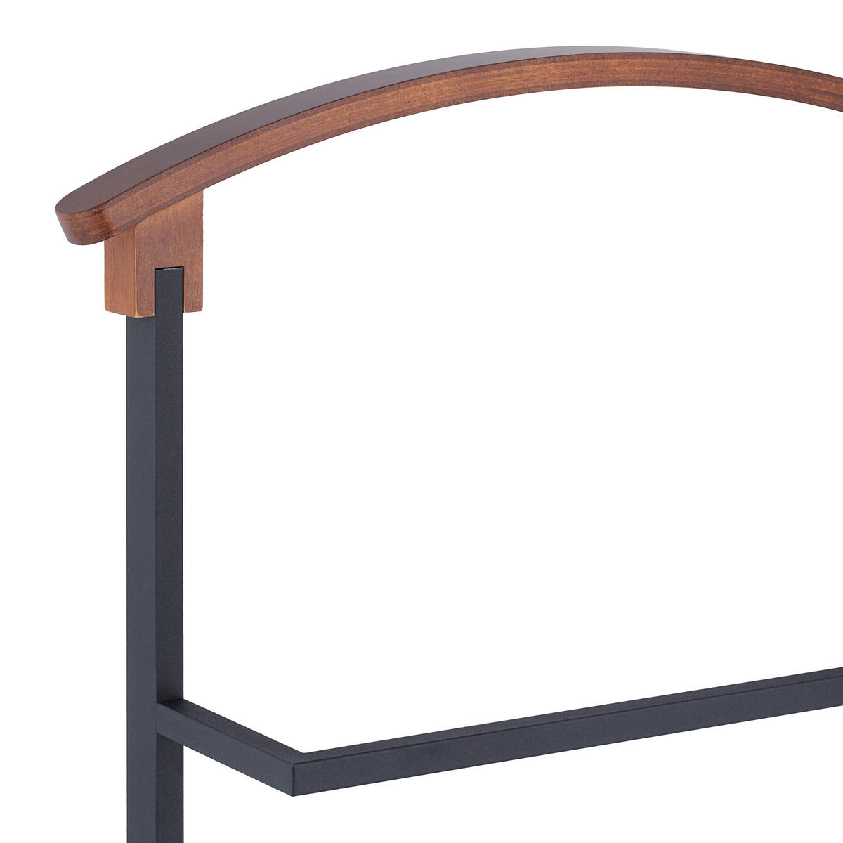 HERRENDIENER - Schwarz, Holzwerkstoff/Metall (47/118/40cm) - Relaxdays