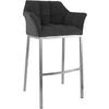 BARHOCKER Metall Dunkelgrau - Edelstahlfarben/Dunkelgrau, Metall (64/110/48cm) - CLP