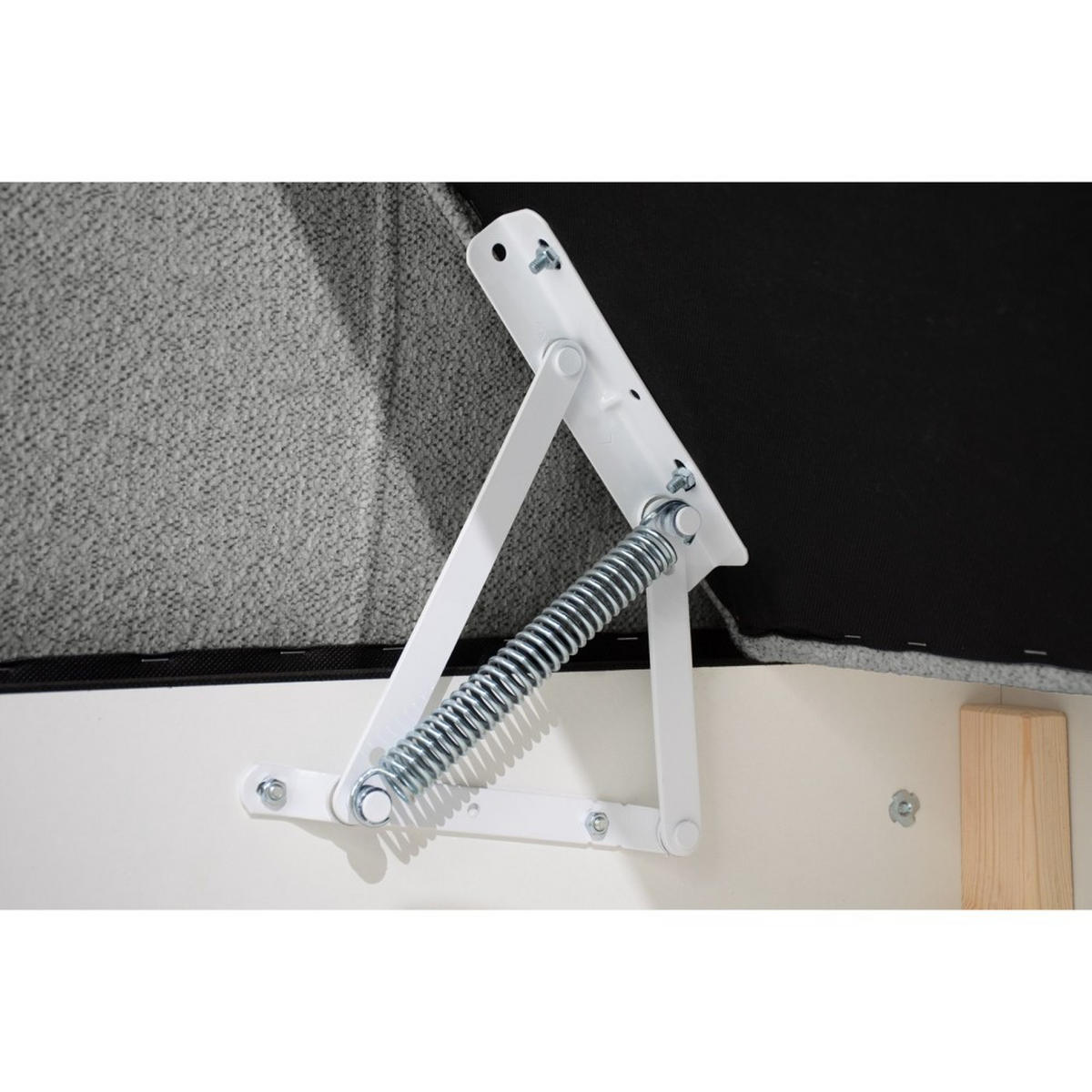 POLSTERBETT Topiq I 144/203/103 grau, Bouclé-Stoff - Grau, Holzwerkstoff (140/200cm) - Beautysofa
