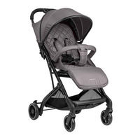 KINDERWAGEN Miley mit Fußsack grau dunkelgrau Fußstütze verstellbar, klappbar, Korb - Grau, Metall (64/52/100cm) - Kikka boo