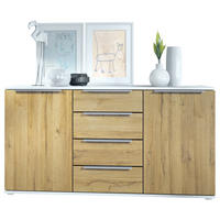 SIDEBOARD Porto Eiche Natur - Eichefarben, Holzwerkstoff (139/72.5/35cm) - Vladon