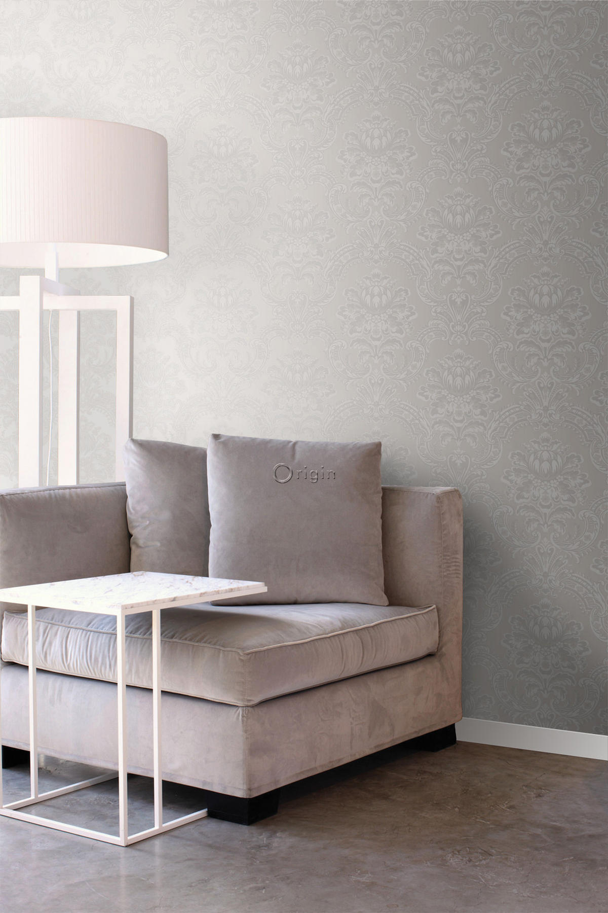 TAPETE Ornamente 53 cm x 10.05 m - Grau, Papier (53/1000cm) - Origin Wallcoverings