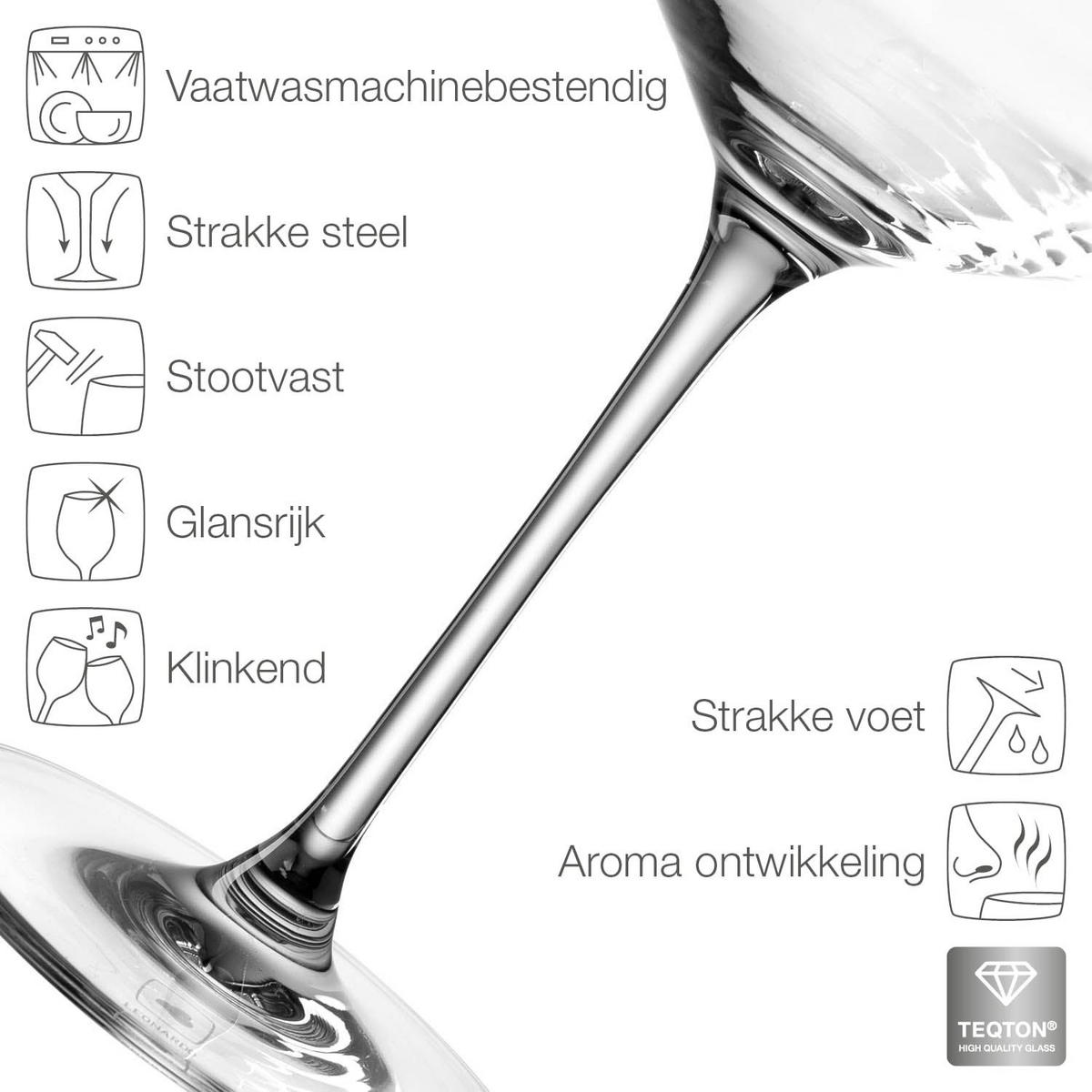 BURGUNDERGLÄSER Puccini transparent 730 ml 6er Set - Transparent, Glas (0.73L) - Leonardo Living