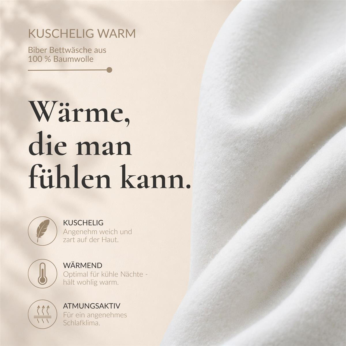 BIBER-KISSENBEZÜGE 40x80 2er Set - Made in Germany! Kuschelig warmer Flanell Kissenbezug aus 100% Baumwolle - Weiß - Weiß, Textil (80/40cm) - Carpe Sonno