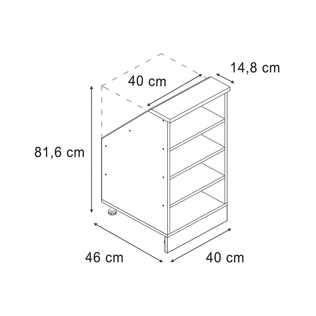 SKŘÍŇ POD ŠIKMOU STŘECHU Rion Zlatý mocný dub - medově dubová, kompozitní dřevo (40/81.6/46cm) - Vicco