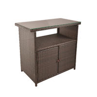 SIDEBOARD Elisa Coffee 84x50x90cm - Braun, Kunststoff (50/84/90cm) - DELUKE