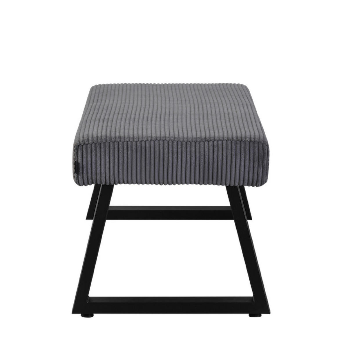 SITZBANK DOLCE - Dunkelgrau, Textil/Metall (140/48/48cm) - B&D Home